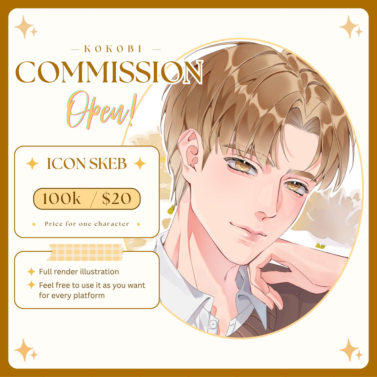 K0K0Bi's tweet photo. 💫Open Commission💫
RT and Likes are appreciated 🫰✨️

Hi! I’m currently open for commissions for local and international 🤗

Local: https://t.co/9rEpXZzPsp
International : https://t.co/LhDwRPDbH0 

If you’re interested, feel free to kindly DM me! ^^
#VGenComm #VGen #Commission https://t.co/iUzsuz0D3Q