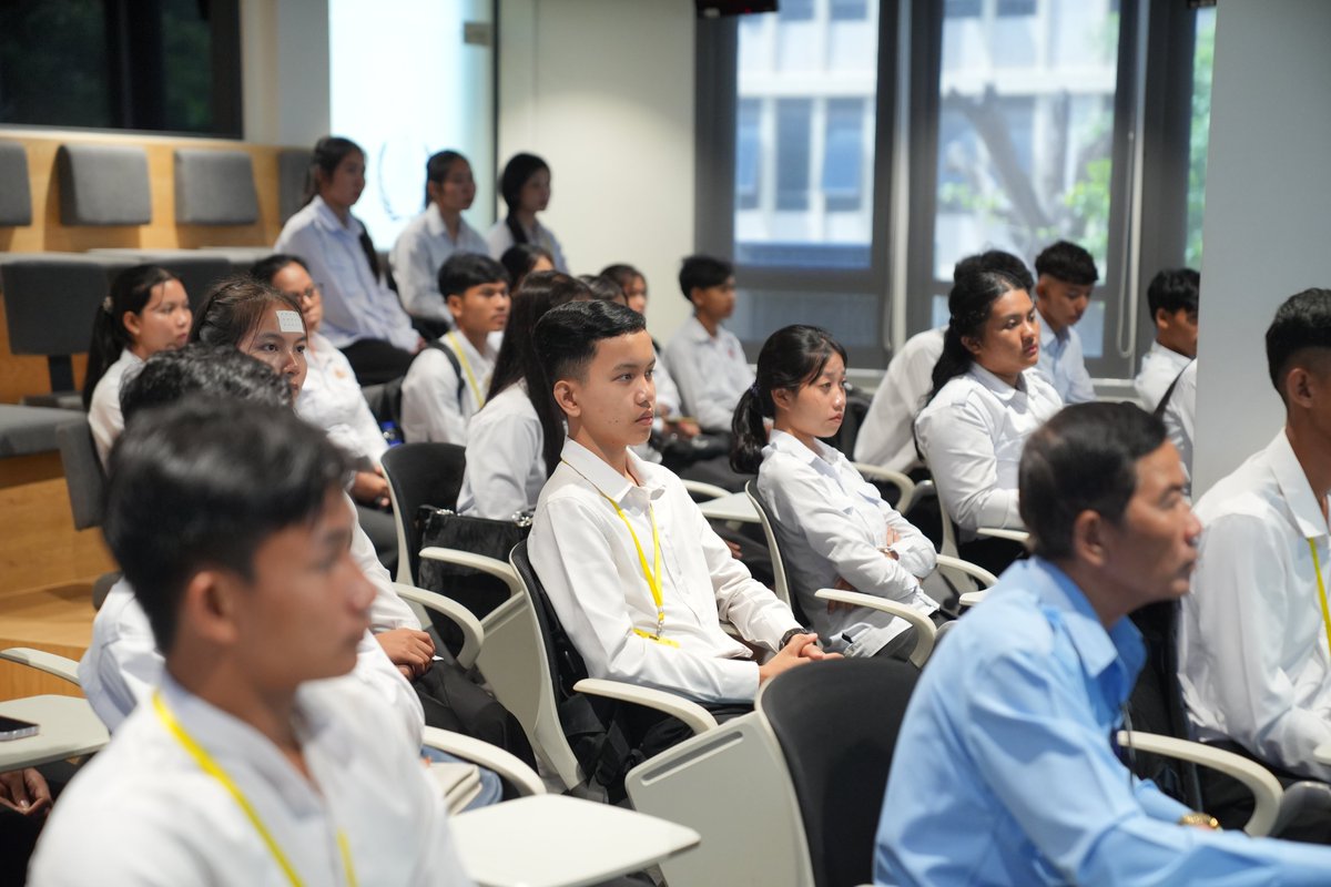 KRTribunal's tweet photo. On the morning of June 3, 2026, the Extraordinary Chambers in the Courts of Cambodia (ECCC) was pleased to welcome 200 teachers and students from Bun Rany Hun Sen Kampong Trabek High School.

During this educational visit, students and teachers gained in-depth knowledge about the history of the Khmer Rouge and the ECCC’s key mission in seeking justice for victims of the genocidal regime.

In addition to attending presentations, participants visited the Resource Library and learned how to use the ECCC Legacy Website, a valuable digital archive that provides access to important documents for research and further learning about the justice process in Cambodia.

#ECCC #KhmerRougeTrials #CambodianHistory #Justice #PeaceBuilding #Education #OutreachProgram