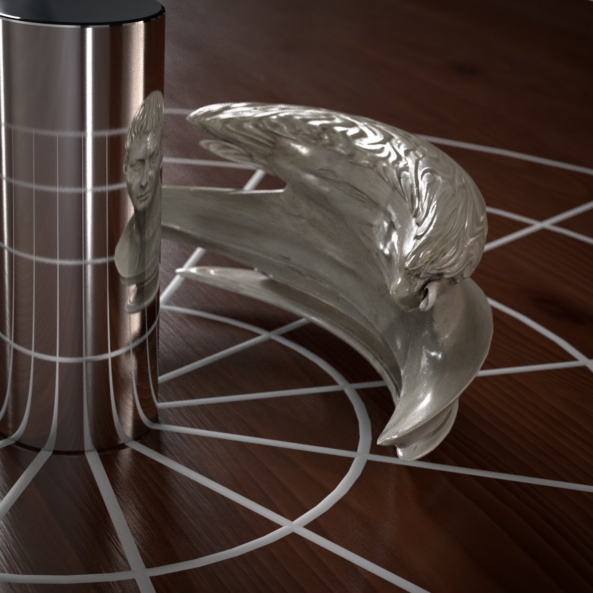 ayumu_naga's tweet photo. ミラーの反射ベクトル方向にデフォームされ立体 #Houdini https://t.co/3AFNit9V8K