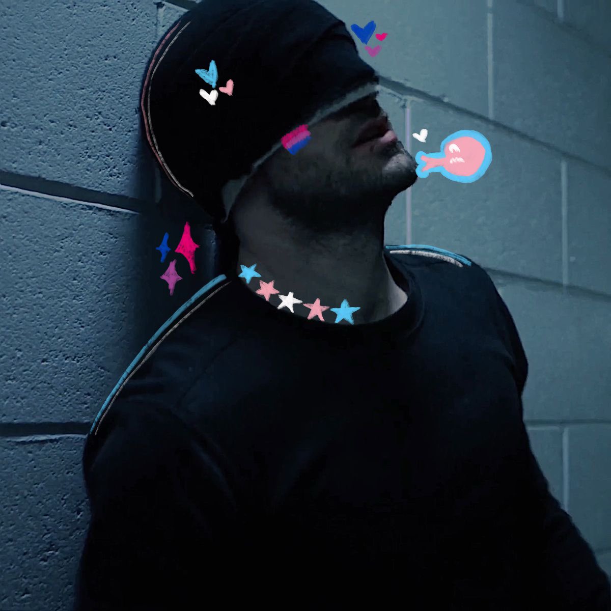 mandosblaster's tweet photo. drop ur pfp &amp; i will doodle on it with whatever pride flag color palette(s) you would like (like mine). if there r a bunch i cannot promise i will get to them all but !!! :] https://t.co/GTlE1VRCj0