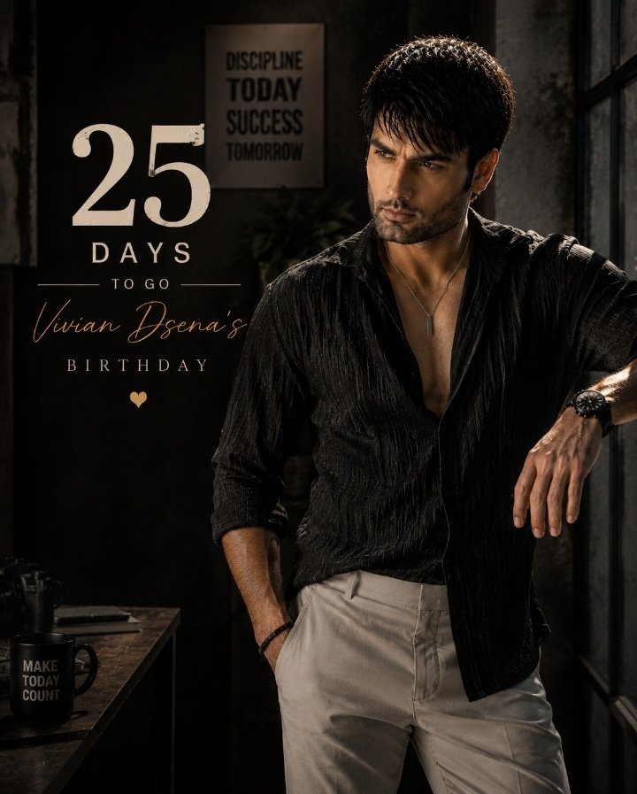 YMehrajuddin's tweet photo. "Silent souls often carry the loudest impact." ✨
25 Days To Go..

#VivianDsena https://t.co/ZNlrb0UqwJ