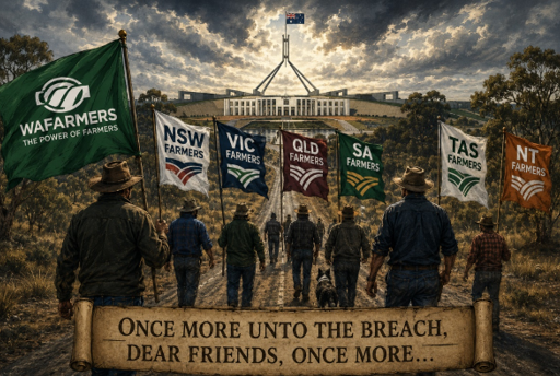 WAFarmers's tweet photo. CEO Trevor Whittington has just come back from Canberra and gives us the hard facts about what it takes for the NFF to be impactful at a federal level

https://t.co/kNdMnrj2f1 https://t.co/jIfeCmcJR3