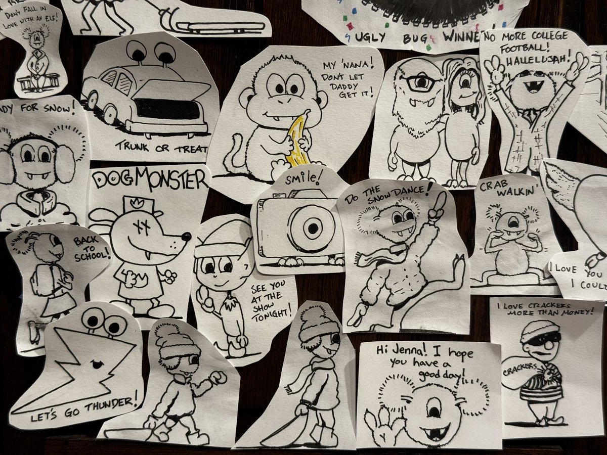 jpxtter's tweet photo. Another year of “Lunchbox Notes”. 

Here are some samples from the 2025-2026 school year, carrying on the theme of “Monsters” from last year. https://t.co/67wjY4XulD