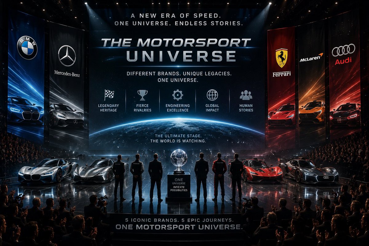 neet_tilala's tweet photo. Most racing films tell one story.
I’m trying to build an entire Motorsport Universe.A world where speed, engineering, business wars, manufacturers, drivers and rivalries collide.More updates soon.
#MotorsportUniverse #Screenwriter #Racing @BMW @MercedesBenz @Ferrari @McLarenAuto https://t.co/6fpGaX5fWk