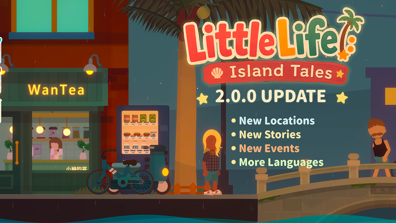 helllowhite's tweet photo. 🏝️ Welcome back to Houhai Island!

The Little Life 2.0 Major Update is now live!

✨ New locations
📖 New character stories
🎉 Seasonal events
🌏 More language support

Thank you for being part of this journey ❤️

#indiedev #gamedev #cozygames #indiegame #pixelart #solodev https://t.co/S1GAwul1sj