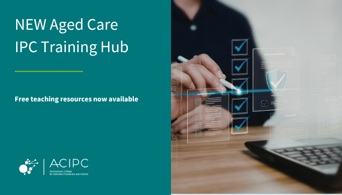 ACIPC's tweet photo. ACIPC's Aged Care IPC Training Hub is live! Free, ready-made IPC teaching resources for aged care — starting with Waste Management, with Gloving &amp; Bare Below the Elbows coming soon. 
🔗 https://t.co/7U6XhnXVZy
#AgedCare #IPC #ACIPC https://t.co/dDyuzSelJU