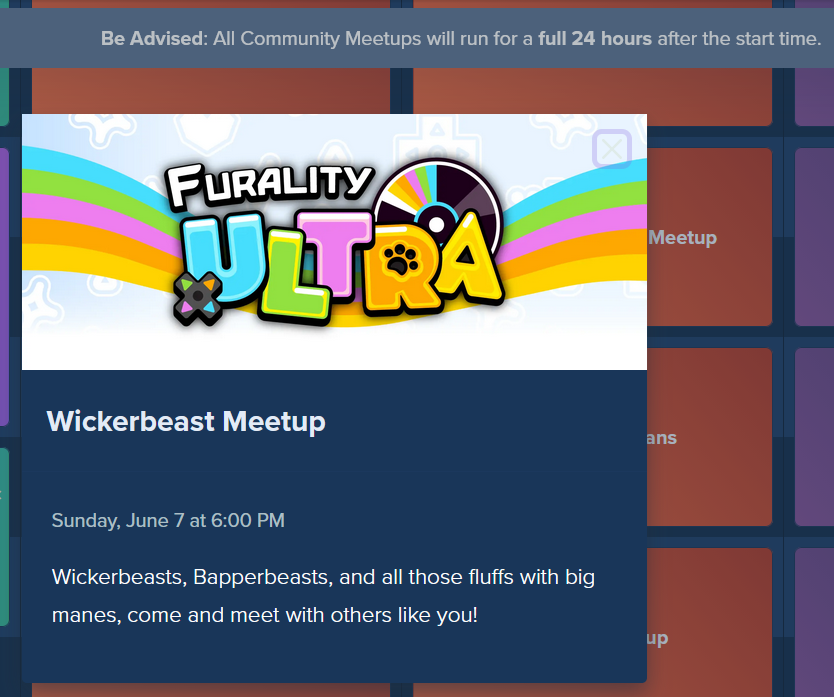 KillerOfNightVR's tweet photo. An early #WickerWednesday post but for those Wickers attending #Furality, there is a meetup as part of their community meetup on Sunday, 6:00pm PST. https://t.co/4vNUHGt4y5