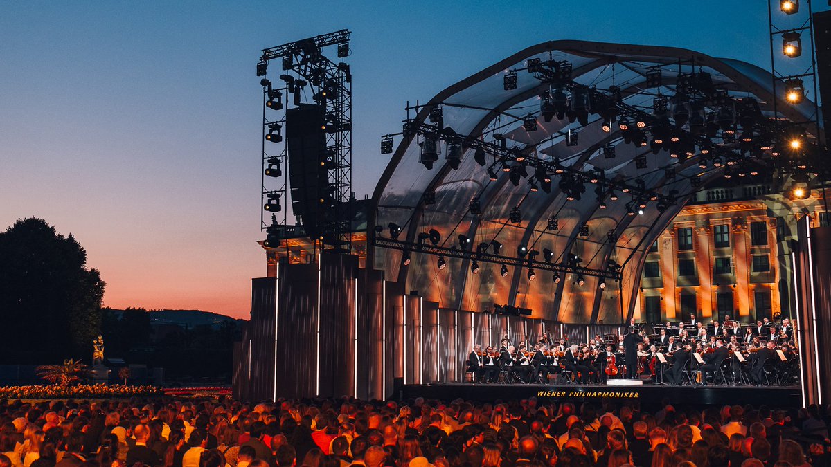 LiveViewingEnt's tweet photo. A glimpse of the Summer Night Concert… an evening of music under the stars, set against the breathtaking backdrop of Vienna. A concert experience unlike any other! ✨

Rooted in a longstanding tradition, the Summer Night Concert is guided by a simple yet powerful idea: to make classical music accessible to all. A gift to music lovers around the world, it brings together a rich and diverse programme spanning opera, operetta, musical, ballet, and symphonic works, all performed at the highest level.

From timeless melodies to grand orchestral moments, this is a celebration of music in its many forms, open to everyone 🌙🎶 Check out these photos from the 2025 Summer Night Concert!
Don’t miss the experience! Link in bio to secure your seats now.

Photo cr. Julius Silver & Niklas Schnaubelt 
#ViennaPhilharmonic
#SummerNightConcert #SNC2026
#LVE