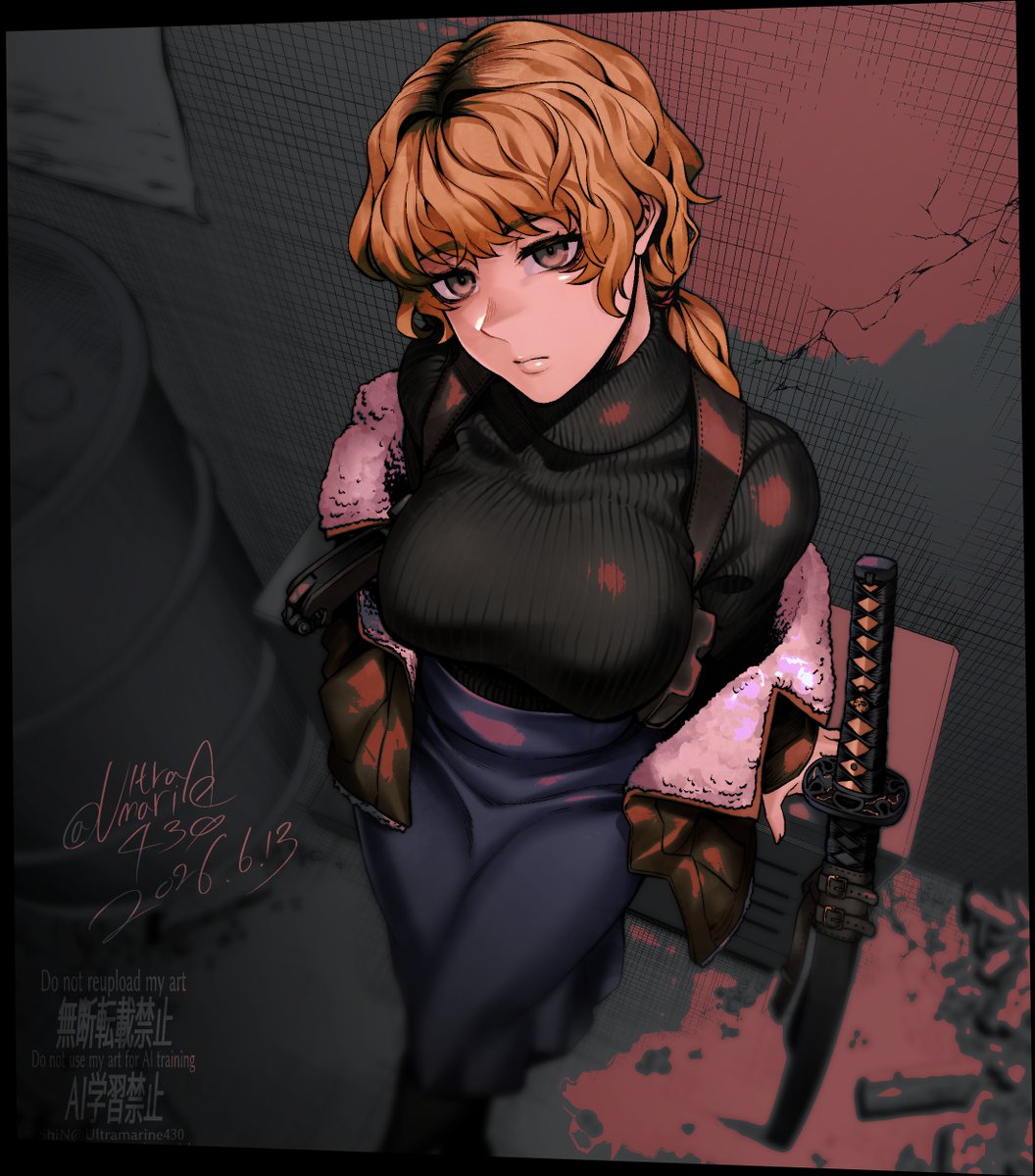 Ultramarine430's tweet photo. 恐怖と飢餓2のカリン・ザウアーさん。
Fear and Hunger 2 / Karin Sauer

陰謀論者気味の女性記者。
CoC TRPGとかにゲストキャラとして登場したら物語によって敵になったり味方になったりで色んな役回りが出来そうなキャラでとても好きです。

ルガーと刀(Black steel)を装備して登場してほしい。 https://t.co/B1OuRBwdJf