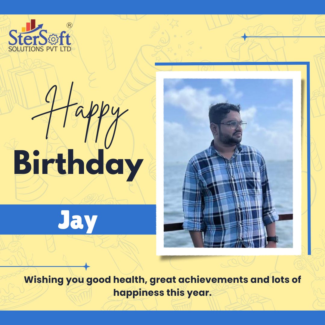 stersoft's tweet photo. Wishing a very Happy Birthday, Jay! 🎂🌟

May the year ahead bring new opportunities, great achievements and countless reasons to smile. Have a fantastic day! 🎉 https://t.co/4xnwGQRqhD