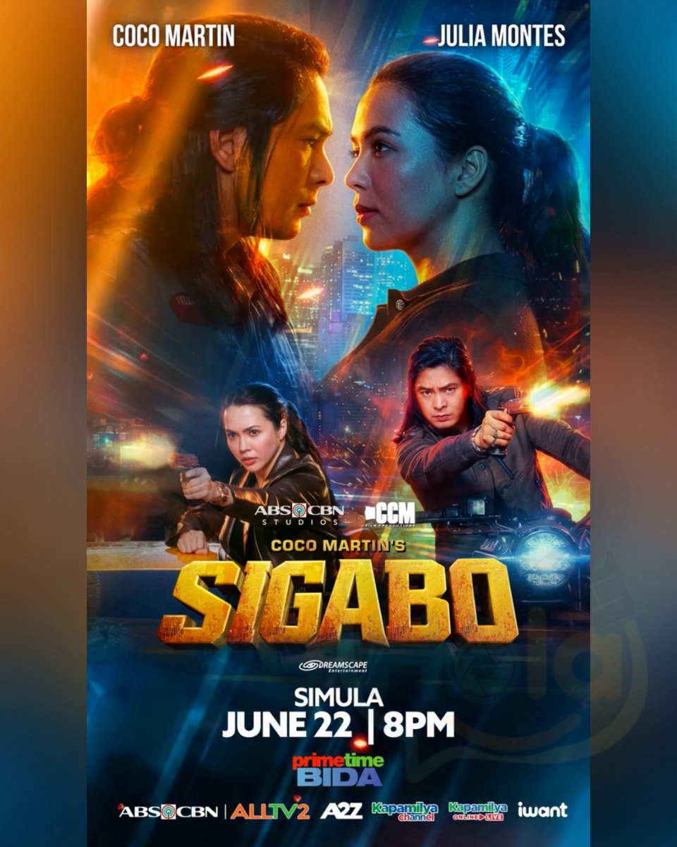 holaphofficial's tweet photo. Magbabalik na ang bigating aksyon sa Primetime! Abangan sina Julia Montes at Coco Martin sa #Sigabo, simula JUNE 22, WEEKNIGHTS, 8:00PM pagkatapos ng TV Patrol sa Primetime Bida ng Kapamilya Channel, A2Z, ALLTV, KOL, at iWant. https://t.co/5gbfTzRdSb