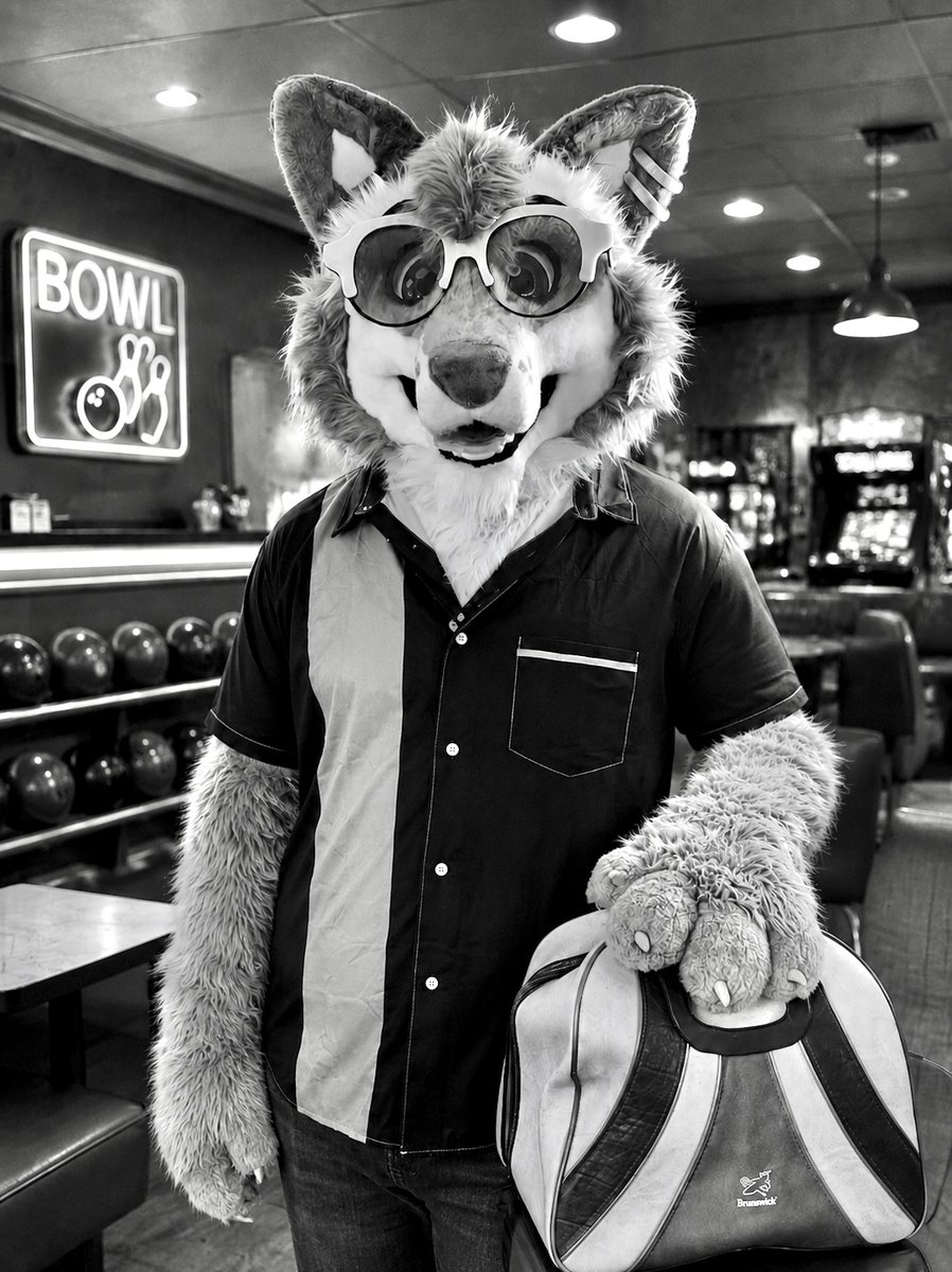 Salty_Old_Yote's tweet photo. It's #FursuitFriday, and I'm stepping into the weekend like it's league night, whether you're chasing strikes or hanging out at the snack bar, make it a frame-worthy day!
#2SF https://t.co/j0sBIJkrjq