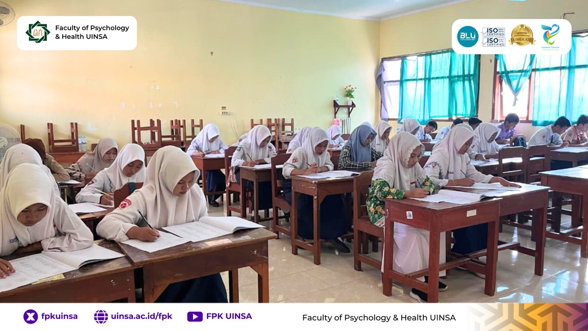 fpkuinsa's tweet photo. [FPK REPORT]

Pemetaan Potensi Calon Siswa Baru, MAN 2 Gresik Gelar Psikotes Bersama PALP UINSA

Gresik – (01/06/2026) Madrasah Aliyah Negeri (MAN) 2 Gresik bekerja sama dengan Pusat Asesmen dan Layanan Psikologi Universitas Islam Negeri Sunan Ampel Surabaya (PALP UINSA) https://t.co/HEYeCDyP7i