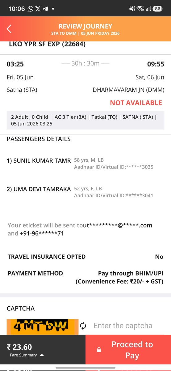itsut912's tweet photo. @RailMinIndia @RailwaySeva @IRCTCofficial are the biggest scam in India. If general user goes to buy tatkal ticket you can't book, but agents can book tkt easily. If your developers and cyber security experts are not good enough to manage the load. Please tell us we will do it. https://t.co/bbTrEO8d3T