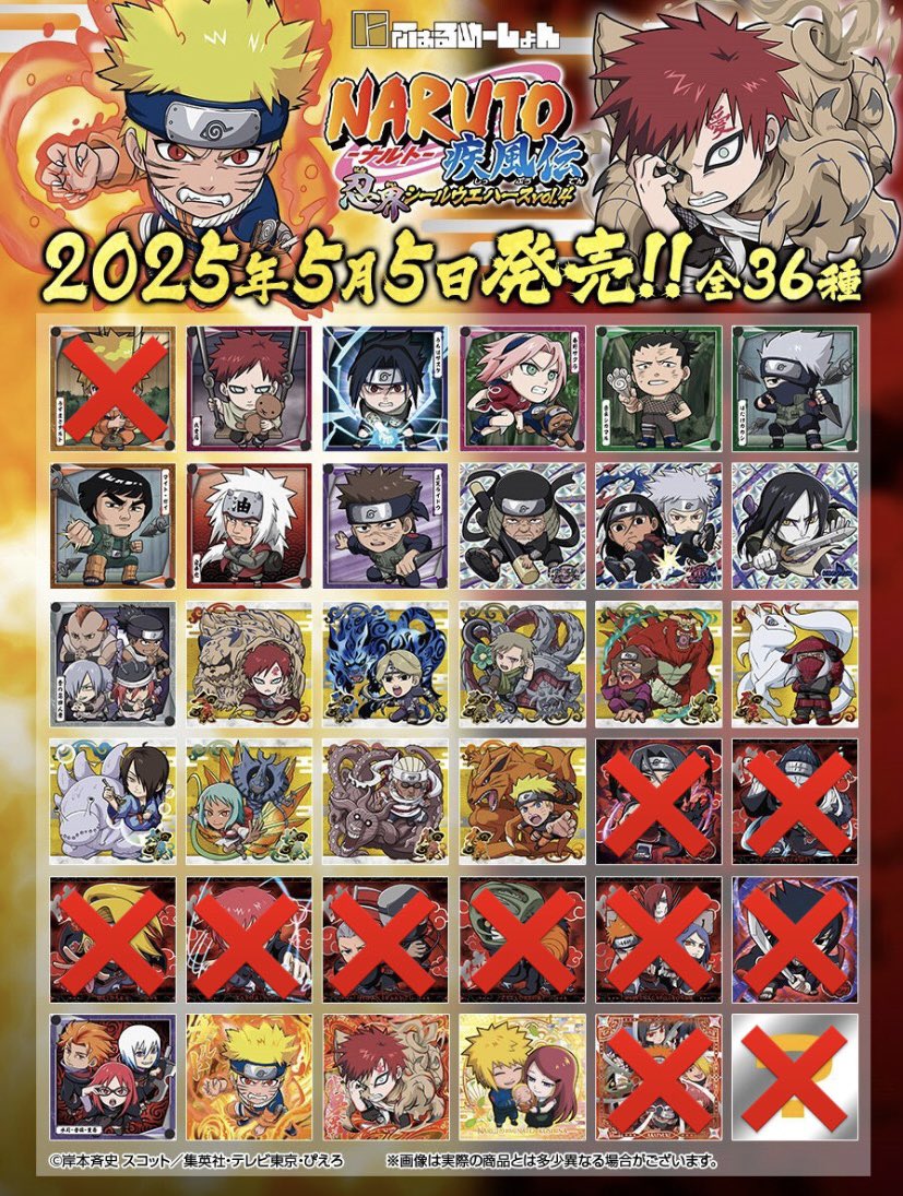 midolzu's tweet photo. NARUTO ウエハース シール vol.3 vol.5 交換

譲:画像1枚目

求:画像2、3枚目 ❌以外のもの

コンプ目的
レアリティ考慮のため複数提供n:1など可能です◎

郵送📮
条件合う方気軽にリプお願いいたします🙇‍♀️ https://t.co/g471PgLTsK