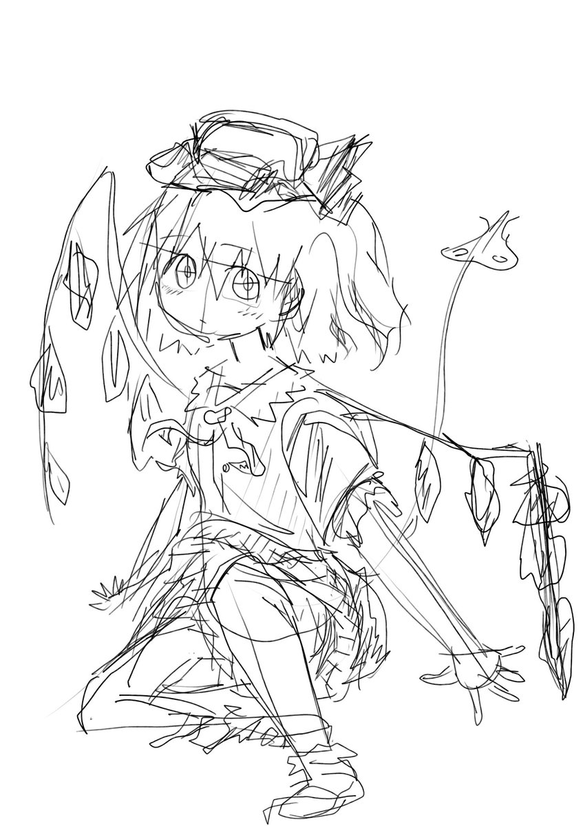 MarshSmileyDood's tweet photo. sketch
#touhou 
#フランドール・スカーレット https://t.co/8l4XBM0sBc
