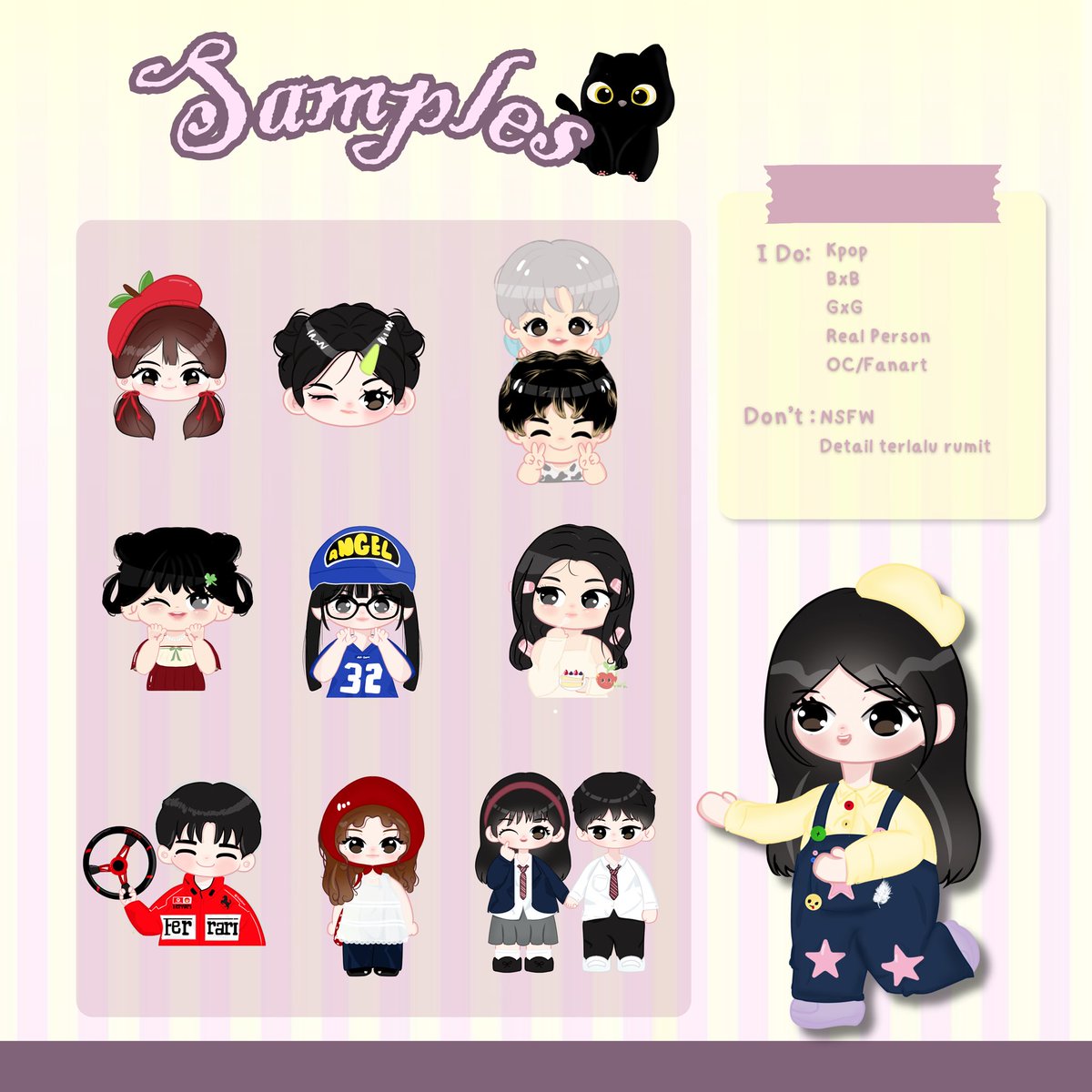hiyoyoc's tweet photo. naw's chibi commission open!🧤
[♡ + ↻ are appreciated~]  

HIHAHO GUYS! aku open chibi nyimut nieh :3 ini perdana naw open commission j🅰️di ada diskon 10% untuk 3 orang pertama 🌟💭

 5 slots only yaw!! yuk cEPAtt

#commisson #chibi #artmootsㅤ https://t.co/N2kXUVpcIx