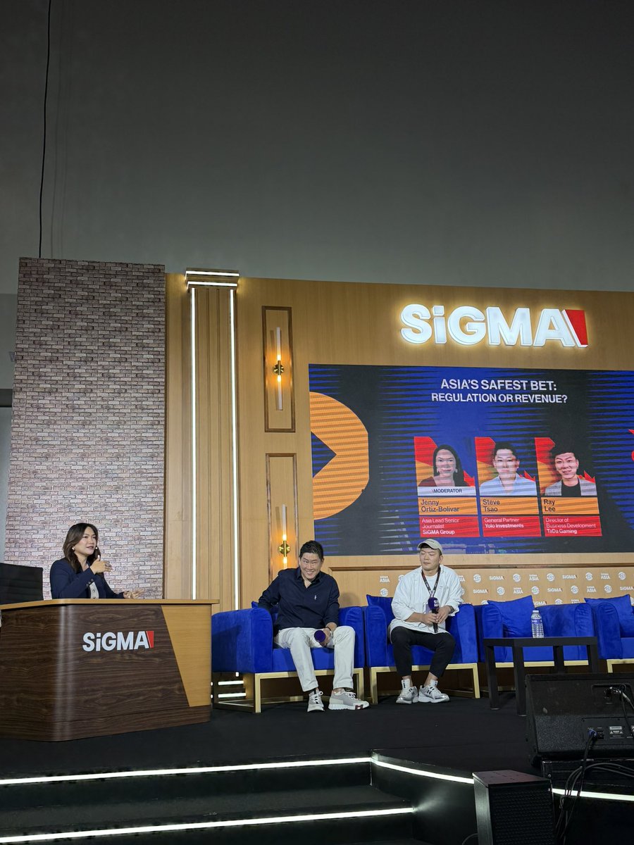 RYVALNow's tweet photo. Regulation or Revenue — does Asia have to choose? 👀 The debate is live at @SiGMAworld_ and it’s heating up. https://t.co/DuhGz60elv