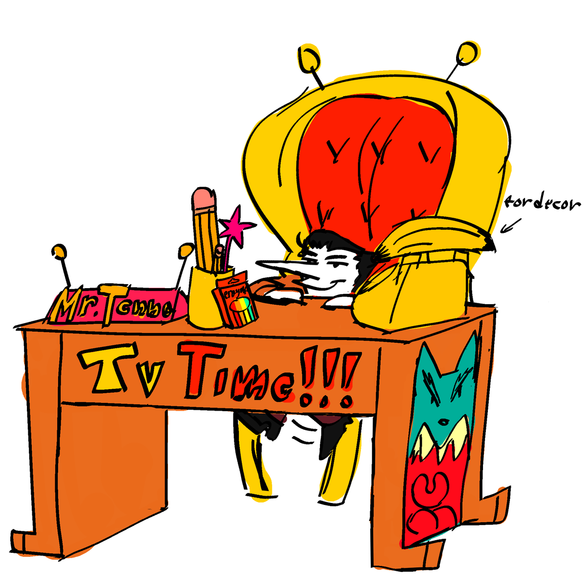 BuckCow's tweet photo. hesactually a great seat warmer dont underestimate #deltarune #spamton #tenna #spamtenna https://t.co/4x3kN3pBRH