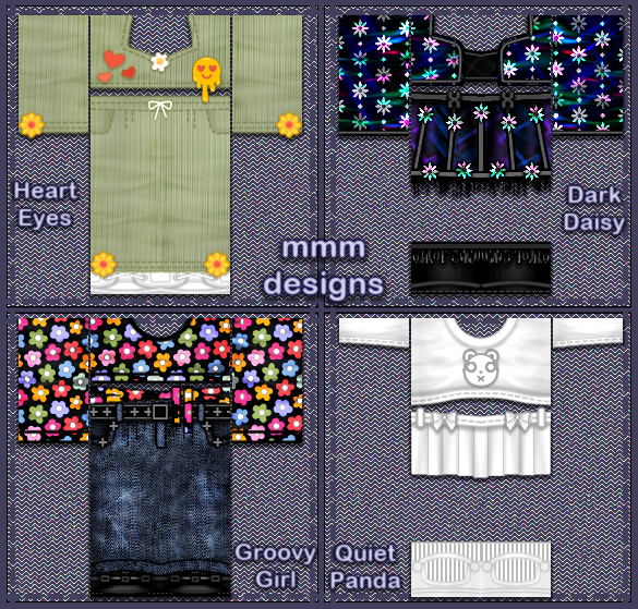 missmudmaam_mmm's tweet photo. *mmm designs*
roblox classic clothing by missmudmaam

SHOP: https://t.co/3iFTzAmEwr

Links in🧵
#RobloxUGC #robloxclothes #robloxart #robloxdev #robloxdesigner #digitalfashion #roblox
ㅤㅤ 
☀️Keep chasing sunsets and finding those beautiful peaceful meaningful moments in life☀️ https://t.co/ffoayag0uR