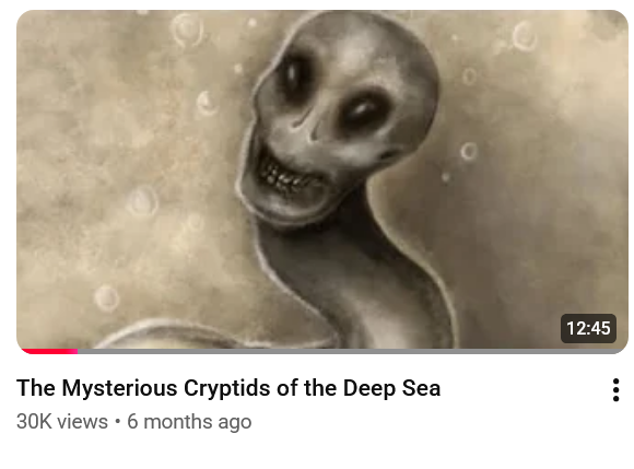 BestCryptids's tweet photo. If youre looking for realistic cryptid ideas check these videos out, especially the coelacanth one. There are a lot of cryptids that are weird small to medium sized guys in lesser studied areas (and @ me with any art so I can share it) https://t.co/OVztr2zdsc