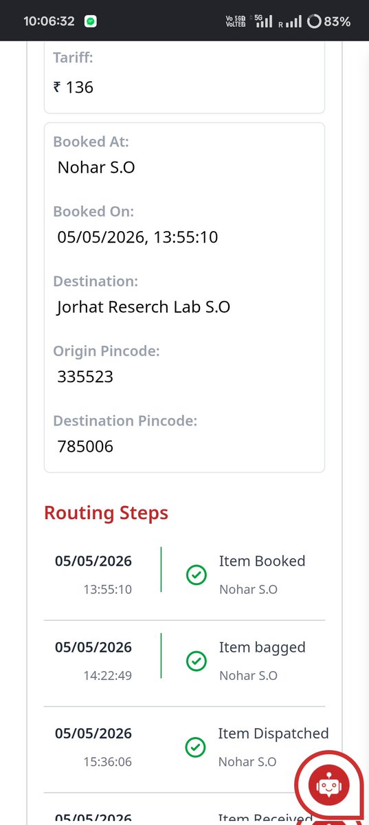 AmanChirdia's tweet photo. We had delivered this parcel on 5 may ,it has been almost 1 month and till now this parcel has not received it's destination 
@JM_Scindia @PMOIndia @IndiaPostOffice @cpmgrajasthan @pmgjodhpur1 https://t.co/fyPqglKxcJ