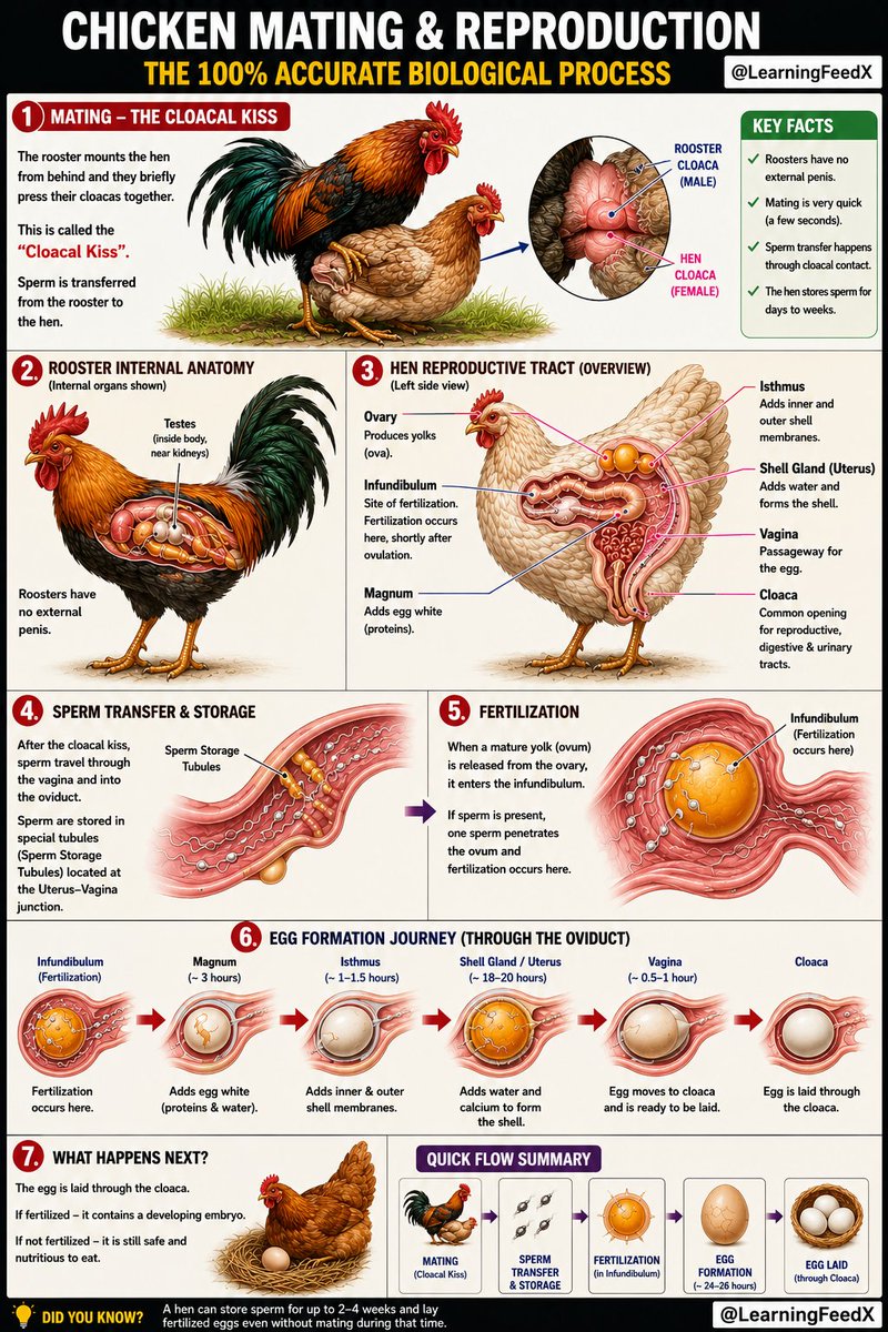 LearningFeedX's tweet photo. 🐔 How Chickens Reproduce https://t.co/r835RiDeKV