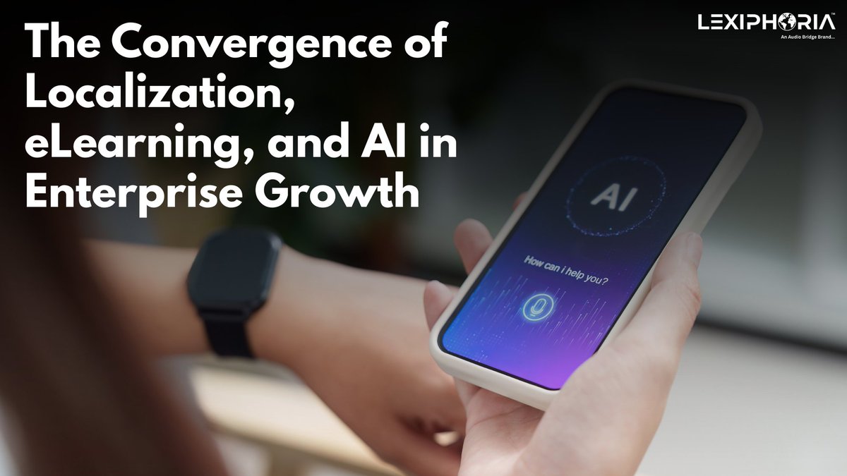LexiphoriaInd's tweet photo. From multilingual training to personalized customer experiences and faster global expansion, the convergence of Localization, eLearning, and AI is redefining how enterprises grow in a connected world. https://t.co/FwaOYVFZO9