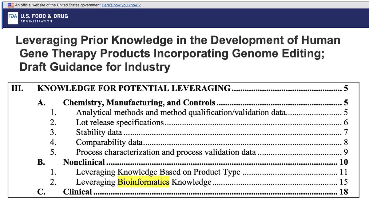 NucleaseLab's tweet photo. New FDA guidance for Cell&amp;Gene Tx / #GeneEditing can use public / previous CMC, non- &amp;  clinical info,
including OFF-TARGET* data, to streamline reg submissions.
Builds on Plausible Mechanism guidance.

Keep Leveraging this Prior Knowledge!

*msg to discuss specificity data https://t.co/PGDtVOcK3S