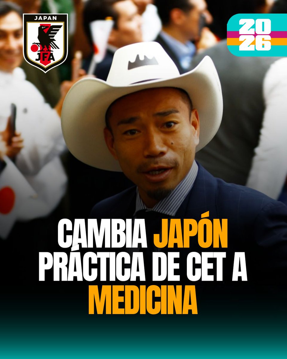 mmdeportesmx's tweet photo. CAMBIA JAPÓN PRÁCTICA DE CET A MEDICINA🎌

La Selección de Japón ha decidido cambiar su sede de pretemporada, y de hacerlo en el Centro de Entrenamiento Tigres ahora sostendrá sus sesiones en las canchas de la Facultad de Medicina.

El equipo de comunicación del combinado nipón informó el cambio en su itinerario, el cual se modificó del CET a las 17:00 horas la tarde a Medicina a las 10:00 de la mañana.