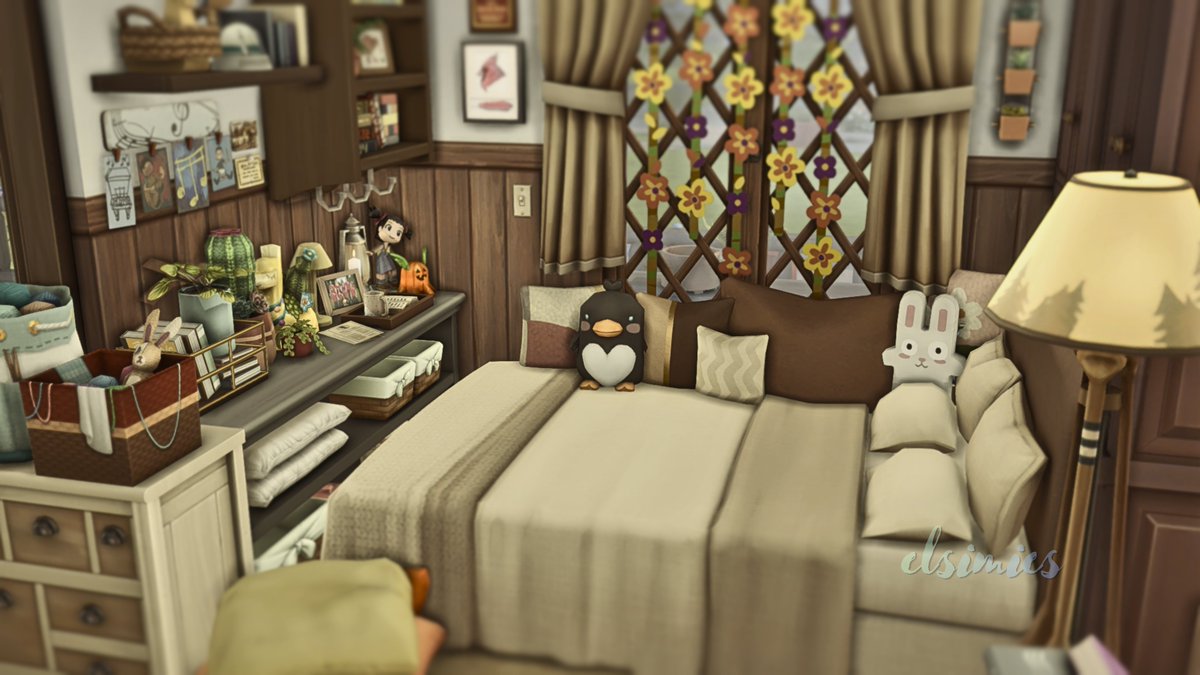 elsimies's tweet photo. This build tells the story of a woman who owns and runs a small bakery in the heart of a quiet town. Living alone and peaceful lifestyle.
Full video coming soon.   
#TheSims4 #NoCCBuild #sneakpeak #elsimies https://t.co/LKgqjSCEXs