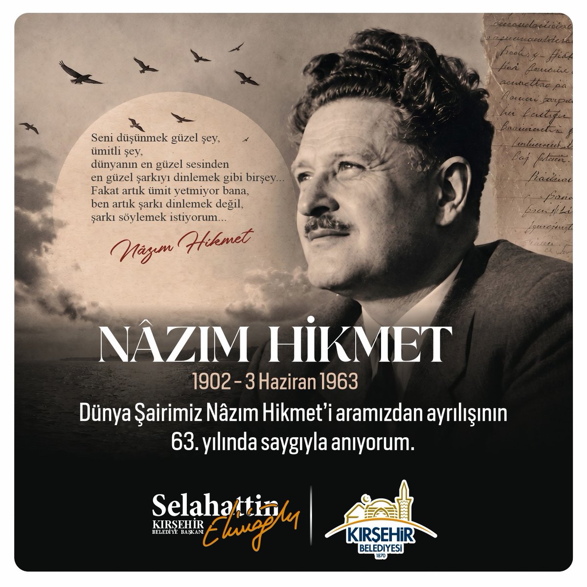EkiciogluSlhttn's tweet photo. #NâzımHikmet https://t.co/nMswWgrGBi