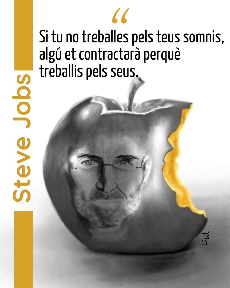 HaddockRCat's tweet photo. I si passa, tampoc és greu, és el que passa a la majoria de la gent. #FrasesEnCatalà #Treballar #SteveJobs https://t.co/42QZ4ck60b