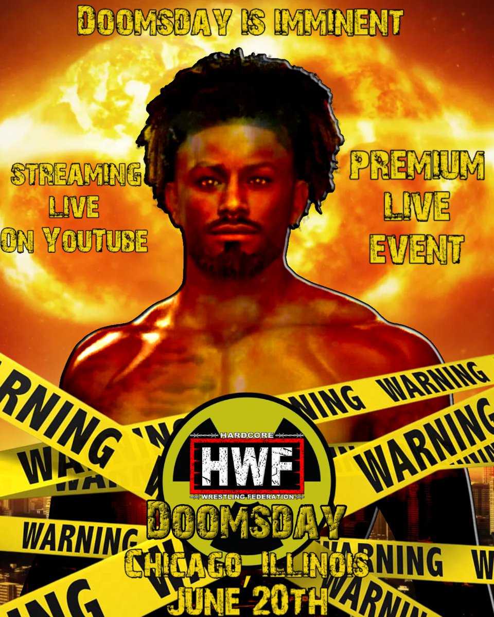HWFuniverseB_W's tweet photo. Mark your colanders because Doomsday is imminent Saturday June 20th Live on YouTube https://t.co/yY6IommQHj