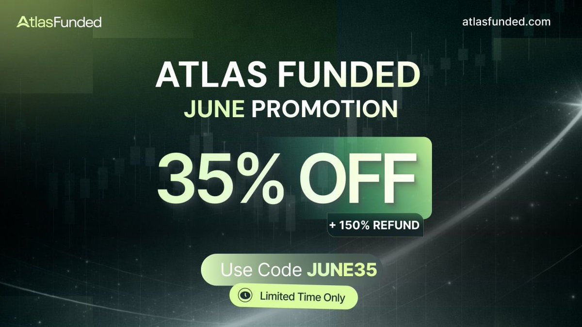 DailyEdgeFx's tweet photo. June just got better! 🚀

Get 35% off + 150% refund on all accounts. 

Offer valid for a limited time. ⏳

Use code: JUNE35

Your next funded challenge starts now ⚡🔥https://t.co/w2eKuqfFgP https://t.co/SeqodNX7Uc