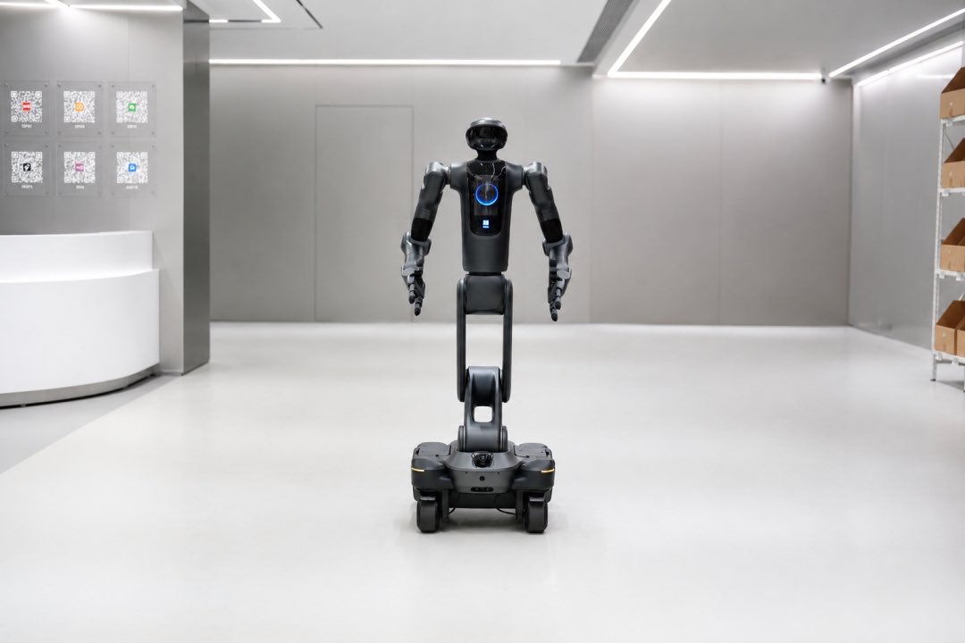 CyberRobooo's tweet photo. Another humanoid worker has just joined the factory floor

Two years later,PUDU Robotics has launched the new-generation PUDU D7, built specifically for real manufacturing scenarios.

It can autonomously push carts, handle intra-line transportation, perform delicate operations, and manage material conveying,all with ease.

Powered by the PuduFM 1.0 Embodied Intelligence Model, the D7 can continuously learn, understand tasks, and evolve through real-world use.

Compared to the first generation, the new D7 feels far more productized and ready for deployment: folding and lifting body design, 2-meter reach, 14kg payload, Interactive screen,autonomous battery swapping for true 24/7 operation.

Notably, PUDU has built a full robotics portfolio covering specialized robots, humanoid-form robots, and full humanoids. Their products span four major lines--delivery, cleaning, industrial, and general embodied intelligence,with deployments in over 85 countries and regions and cumulative shipments exceeding 130,000 units.

This rich product lineup, combined with extensive real-world industry experience and operational data, is now feeding back into their humanoid robots and models--creating a powerful closed loop:scenario applications->model/robot capabilities->tangible business value.
