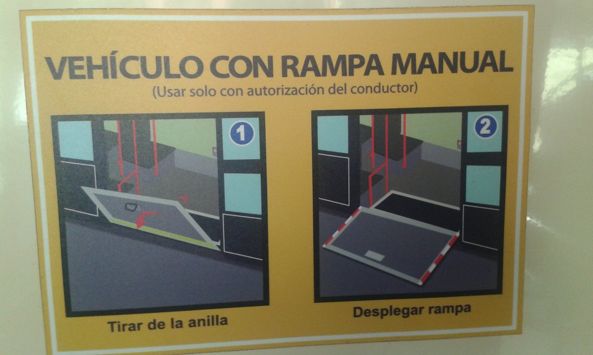 Un_Shofe's tweet photo. L@s Shofe de Tussam no estamos obligados a sacar la rampa manual en caso de avería de la automática.
Sí obligación de comunicar que hemos dejado PMR en parada.
Si tan inhumano te parece, debes saber que tú puedes hacerlo.
Es muy fácil y vas a quedar como un héroe delante de todos https://t.co/Kl4EEfisTq