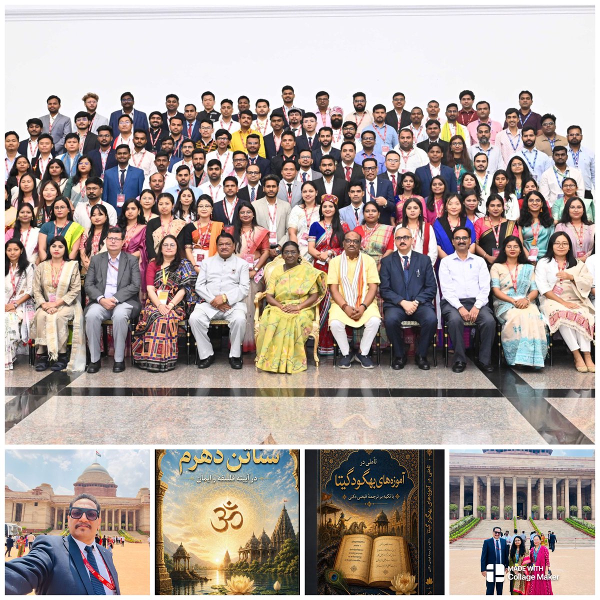 mkashmeri's tweet photo. I am deeply honored and delighted to have met the Hon’ble President of India today and to present my two newly authored books to her. This memorable moment will remain one of the greatest highlights of my academic and literary journey. @rashtrapatibhvn https://t.co/IZcn8Bz4qh