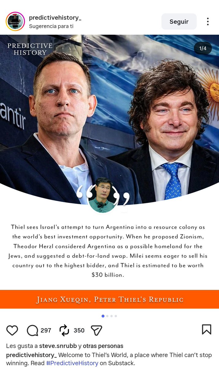 camilalomonaco's tweet photo. Cómo es esto que Milei le vendió un subestado en la Patagonia a Peter thiel para cometer atrocidades y crear un nuevo pais dentro de nuestro pais? Y que nosotros ya no somos dueños de nuestro territorio? https://t.co/bZB3CAWr9o https://t.co/Z9gd2qVoGq