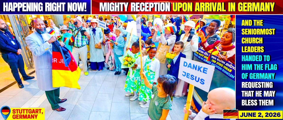 RepentanceNews's tweet photo. JUST IN: Prophet Dr. Owuor arrives in Germany 🇩🇪 ahead of a  major revival mission to announce the glorious gospel of JESUS CHRIST. https://t.co/pi6bfHQBkV