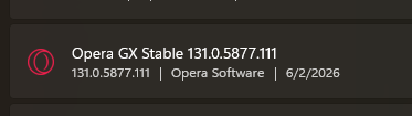 cryptoniclive's tweet photo. i swear this shit installed itself I have never used or installed opera GX in my life https://t.co/s75ALkdpOF