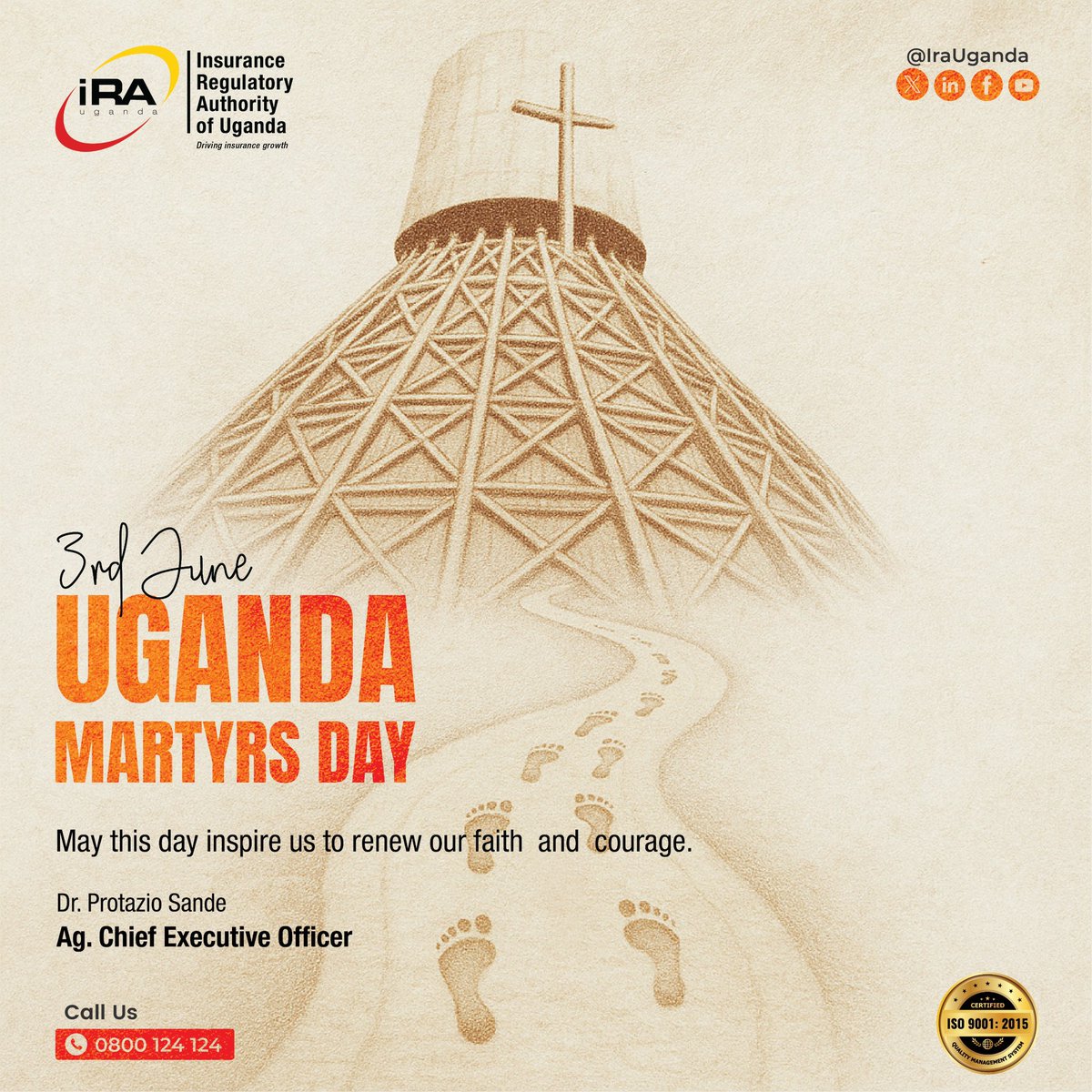 IraUganda's tweet photo. Happy Martyrs Day. 
#DrivingInsuranceGrowth #BeInsured https://t.co/WqPUBcwNnm
