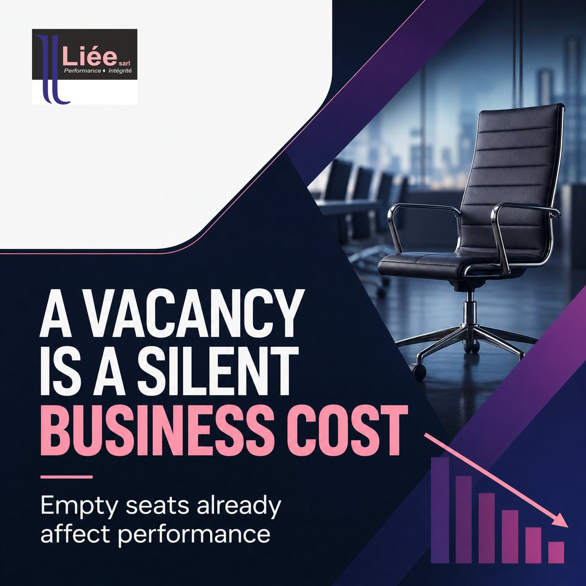 lieesarl's tweet photo. A vacancy is not just an empty seat.
It is a silent business cost.
Execution slows.
Pressure spreads.
Performance suffers before anyone measures it.

#Hiring #Recruitment #BusinessPerformance #Leadership https://t.co/6eFVWBkfjE