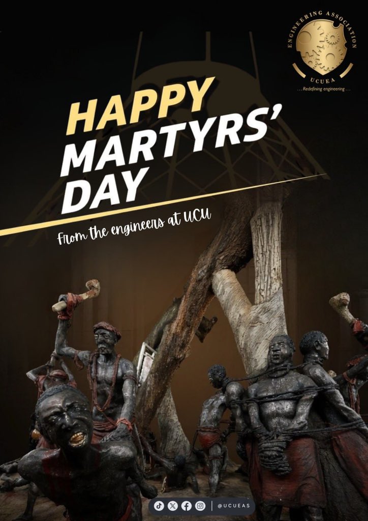 ucueas's tweet photo. On this Martyrs Day, we remember those whose unwavering conviction shaped generations.

May their courage inspire us to build with purpose, serve with integrity, and lead with character.

Happy Martyrs Day.

#MartyrsDay #UCUEA #Engineeringwithintention #Engineeringforthefuture https://t.co/bmi5gLHjoc
