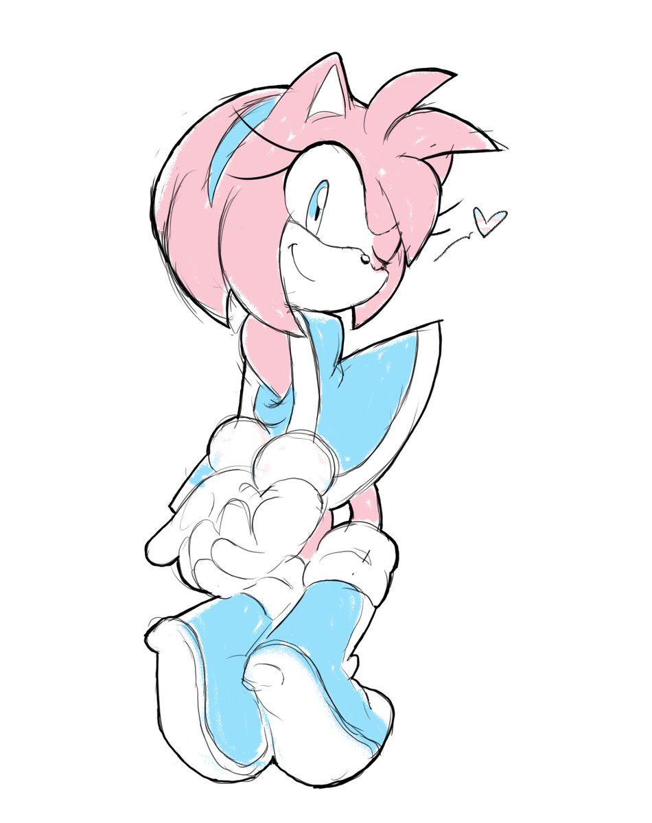 FrogFroggs's tweet photo. 💙🤍🩷 #amyrose https://t.co/ugW60n4CXl
