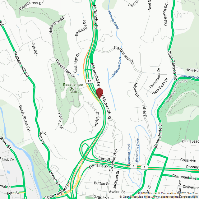 CA17Status's tweet photo. Moderate INCIDENT @ 10:14 PM PDT | #CHP : Traffic Hazard on CA-17 Northbound north of Pasatiempo Dr (Santa Cruz). 2nd lane from the left affected. Expect delays. #Highway17 https://t.co/4Q6gVQBhU6