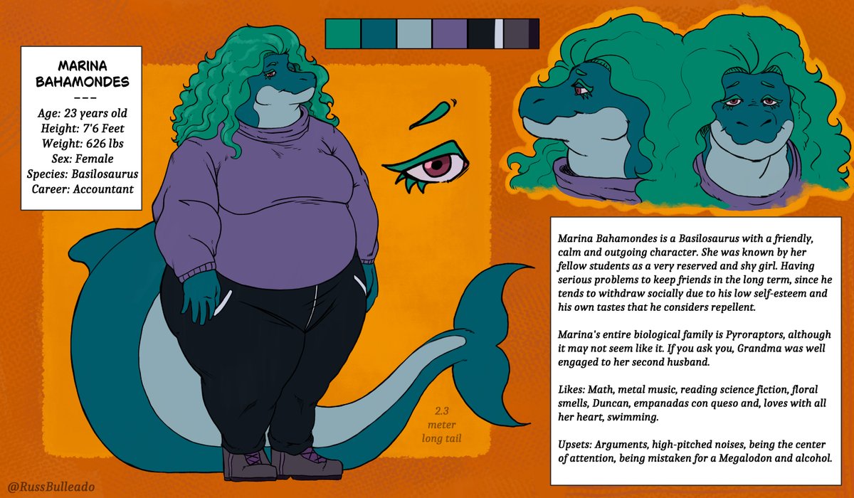 RussBulleado's tweet photo. Remake de la hoja de peroanej de mi oc, Marina.
Arregle principalmente algunas proporciones y colores, ademas de toda la ilustracion en general.
Disfruten, ya que aun falta su pareja, ademas de su hogar, Obiescay https://t.co/TyaYjtNDyw