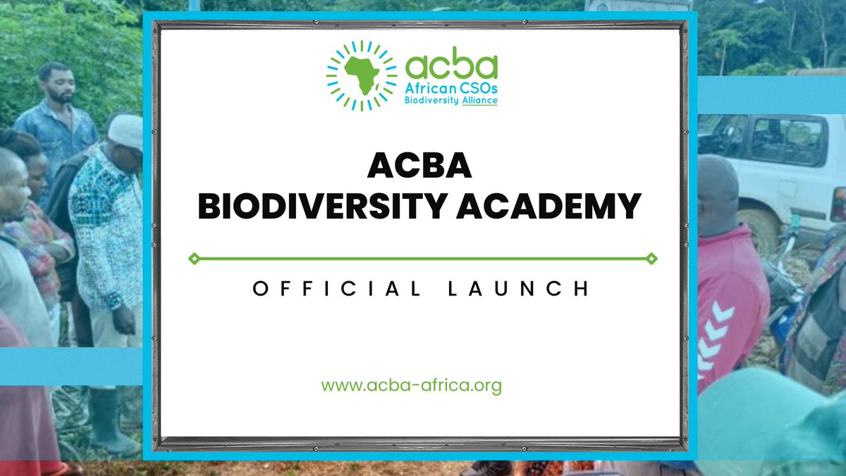 CsosAfrican's tweet photo. The African CSOs Biodiversity Alliance (ACBA) is happy to officially launch the ACBA Biodiversity Academy (ABA), a learning platform designed to connect, inspire and strengthen biodiversity practitioners across Africa. https://t.co/OsufBsZ43j