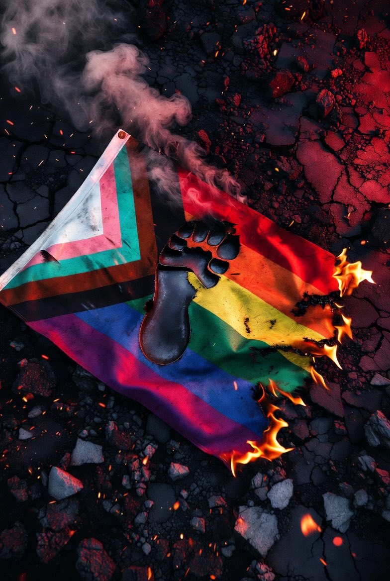 RdPilledFag's tweet photo. Day 3 of Pride. The parades get louder but the truth gets clearer. Real men are reclaiming ground. I’m doing my part by working against our fake rights. This fag knows exactly where he belongs. https://t.co/AYEj18u53W