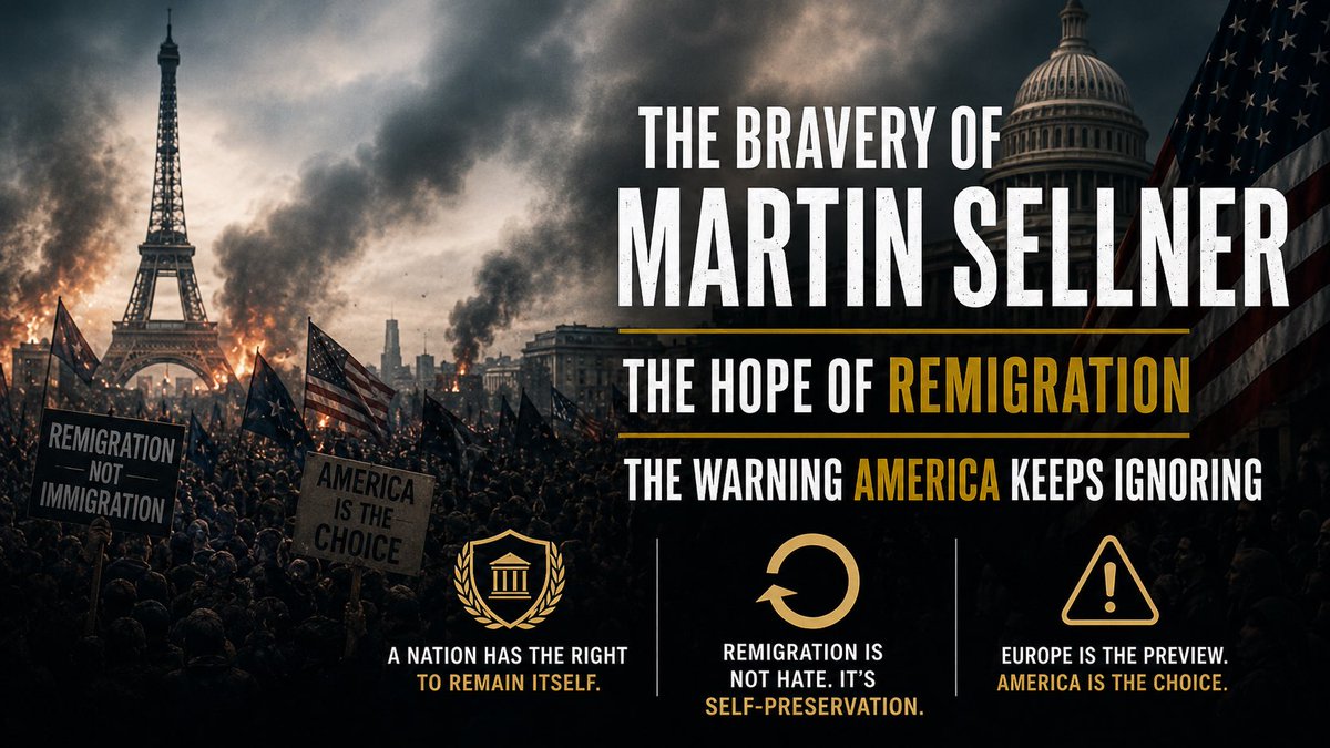 JacobEngels's tweet photo. 🚨The Bravery of Martin Sellner 🇦🇹                                                  

I had to write this article after watching the brilliance of the recent remigration summit in Portugal. Young American Conservatives have alot to learn from Sellner and his team. @MartinSellner_ @remigrationinst @RESUM26

https://t.co/iFO6mJVtbI